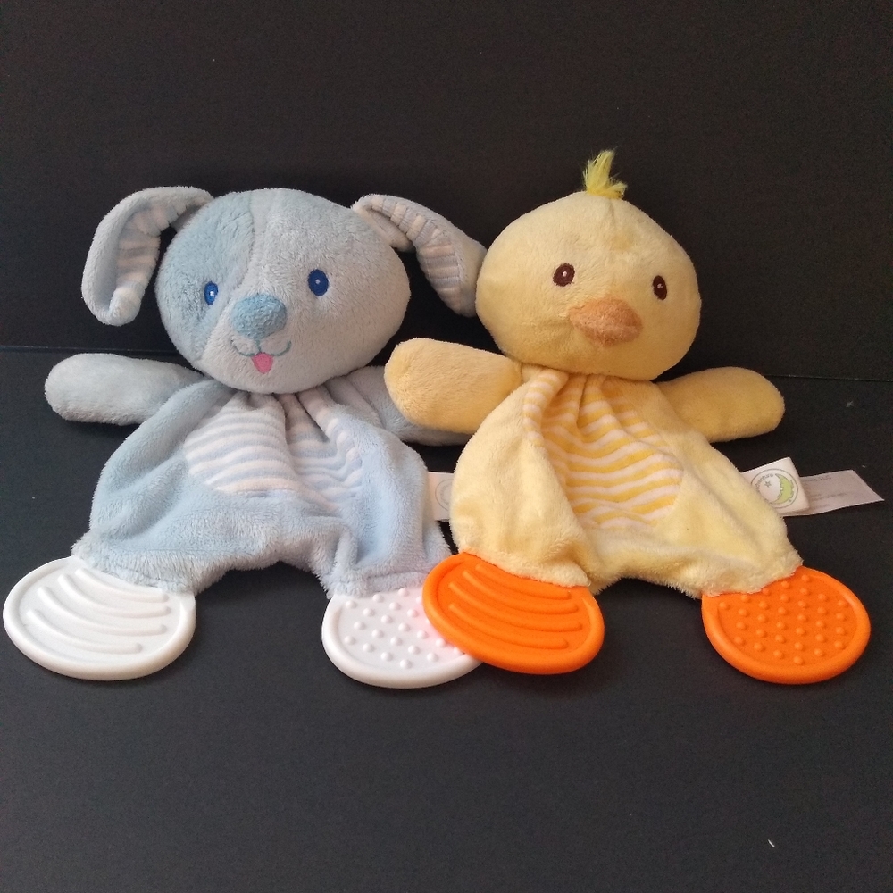 2015 Animal Adventure blue puppy yellow ducky toy